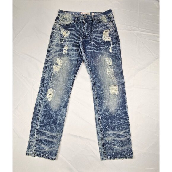 Evolution‎ Jeans Men's Size 36. Stone Washed Distressed Y2K Denim. - Picture 2 of 10
